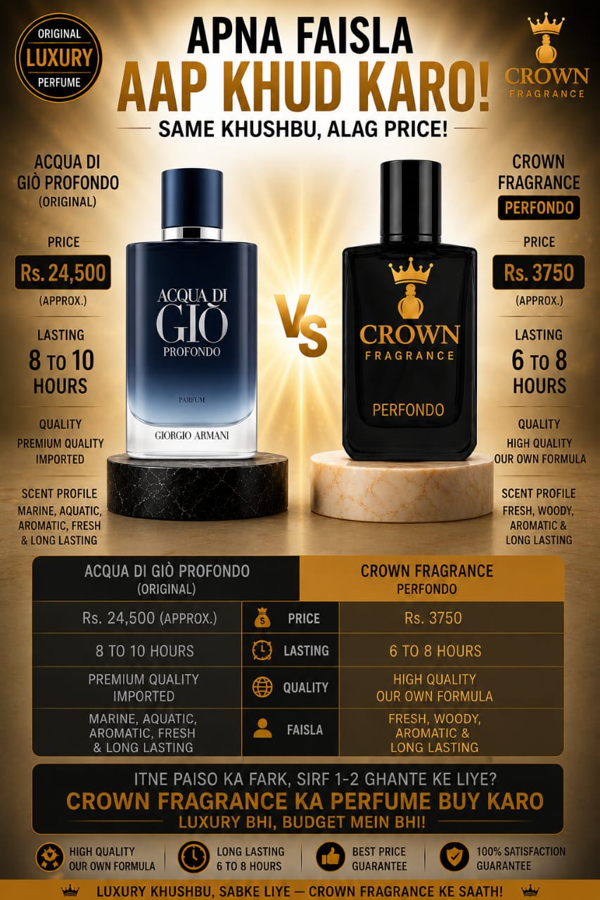 Perfondo by Crown Fragrance – Premium Inspired Eau de Parfum | Long-Lasting Luxury Perfume (50ml)