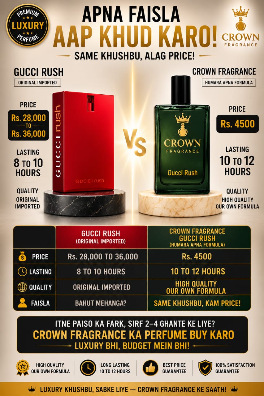 ❤️👑 Gucci Rush by Crown Fragrance | Luxury Inspired Floral Fruity Perfume for Women